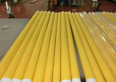 Pantalla de malla amarilla del monofilamento del poliéster 180T con tela cruzada/armadura llana 23 micrones