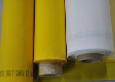 Malla 100% del poliéster del monofilamento para la impresión de materia textil 120T - 34 colores blancos/del amarillo