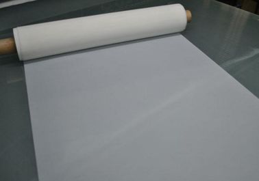 China Tela de malla blanca de la impresión de la pantalla del poliéster de la alta tensión para la impresión de la camiseta proveedor