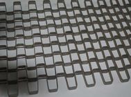 Stainless Steel Conveyor Chain Belt , Silver Wire Mesh Conveyor Belt for Food Drying 