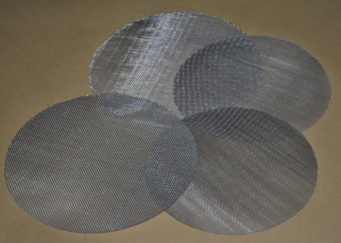 Forma redonda del disco del filtro de malla de alambre del acero inoxidable de las industrias con el agujero