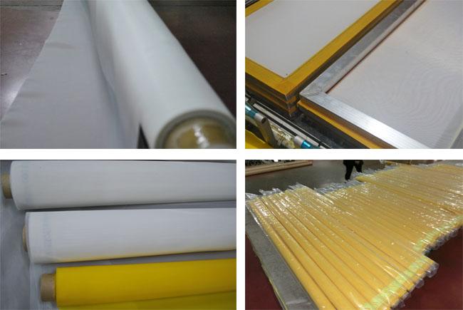 Malla amarilla de la pantalla de impresión del poliéster para la materia textil/el vidrio/PWB/impresión de cerámica
