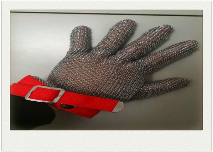 Corte el metal resistente de los guantes del acero inoxidable soldado con autógena para la industria de la carne