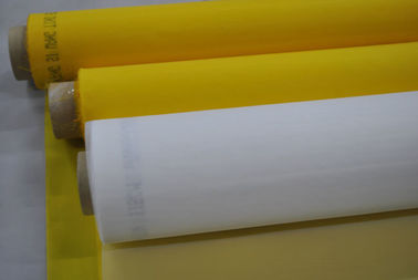 China malla de la impresión de la pantalla de 77T 100%Polyester para la impresión de la cerámica con color amarillo proveedor