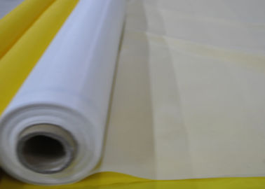 144 tela de malla del poliéster del monofilamento del poliéster de la pulgada 180T color blanco/del amarillo de Rolls