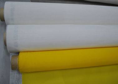 China Camiseta amarilla de la pantalla de seda de la tela de malla del poliéster que imprime la alta densidad, 91 micrones proveedor