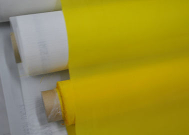 China Hilo de encargo blanco/del amarillo de la pantalla de la impresión del tejido de poliester 55 ningún tratamiento superficial proveedor