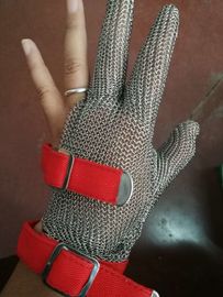 China guantes del acero inoxidable del cuchillo de la Anti-lanza con cinco fingeres para el matadero proveedor