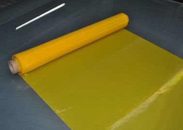 China 80T amarillean la malla de la impresión de pantalla de seda del poliéster para la impresión de materia textil, rollo 30-70m/ proveedor