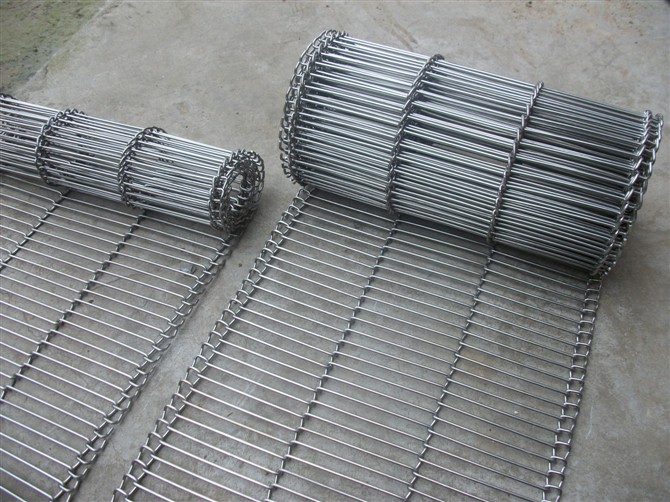 El pvc plano de la flexión de la escalera de la banda transportadora de la malla de alambre cubrió el material del alambre